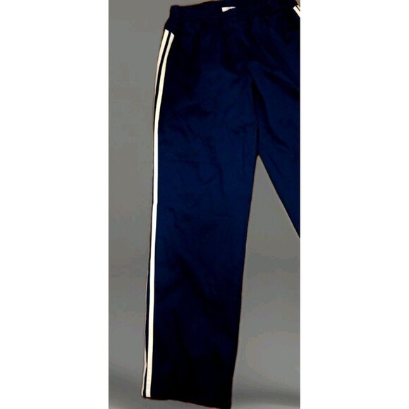 Adidas Climalite Blue White 3-Stripes Track Pants Men’s M Zip Ankle EUC - Picture 4 of 14